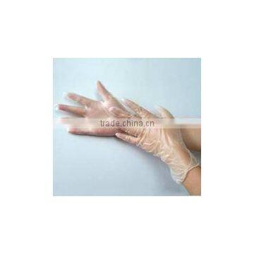 Disposable vinyl gloves clear color for medical/food/industry and cleaning