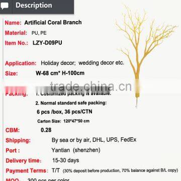 Wedding Artificial Manzanita Tree Colorful Dry Coal Tree for Decoraction photo-2