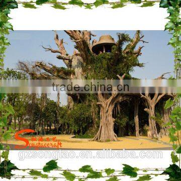 Outdoor Plastic Big Banyan Tree House / Artificial Tree House photo-2