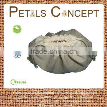 Cheap Low Cost Packaging Bag Made From Raw Cotton 150 Gsm Natural Fabric photo-4