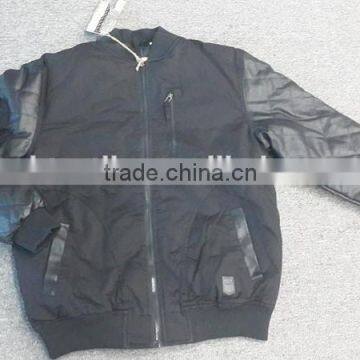 varsity jacket with leather sleeves for men,wholesale leather jackets for men