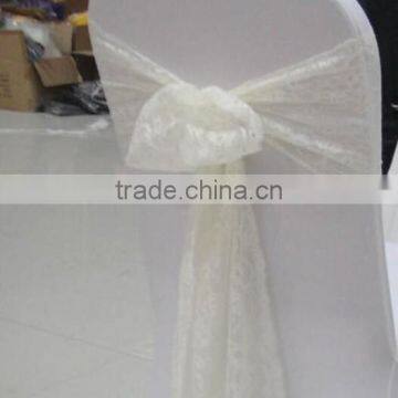 Ivory Lace Sash for Wedding Banquet Party photo-4
