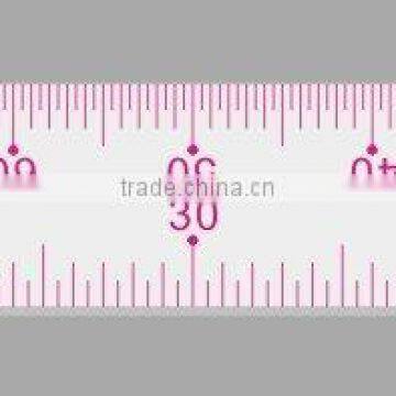 Kearing 1:3/1:5 transplant 1.2mm thickness flexible plastic straight scale ruler #8501