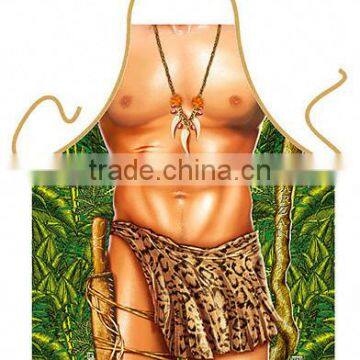 Kitchen apron Tarzan sexy men aprons gag gift BBQ grilling funny aprons