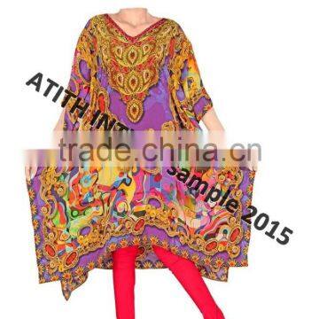 DIGITAL PRINTED COTTON PONCHO photo-2