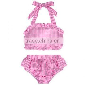 Balloon Pattern Baby Swimwear Cotton Bikini Ruffle Bloomer Summer Beach Wear photo-4