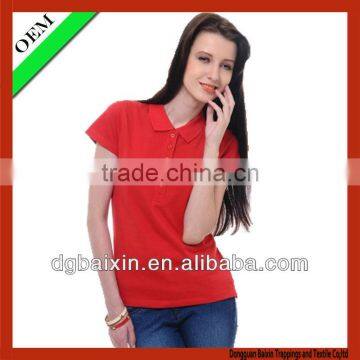 Women's Simple Red Polo Shirt,provided by China Supplier photo-3