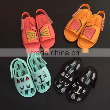 S16880A Wholesale 2017 Summer Fashion Jelly Girls Soft Soled Sandals