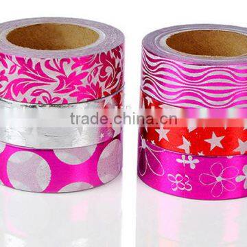 6 Pure Colors Washi Tape One Set Adhesive Paper Decorative Adhesive Paper photo-3