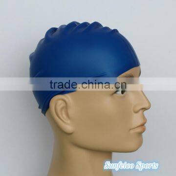 Swimming Caps for Long Hair~Adult Swimming Silicone Elastic Flexible Durable Comfortable Swim Hat~7 colors(accept custom)