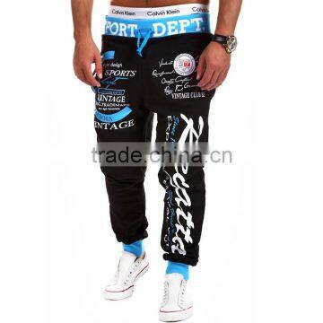 2016 Men Jogger Pants Customized Grey With Drawstring Latest Design photo-2