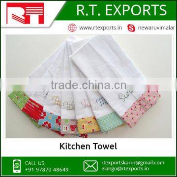 100% Cotton Embroidered Kitchen Towel Set Made In India