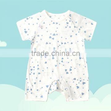 Wholesale summer printing girls baby rompers cotton clothing