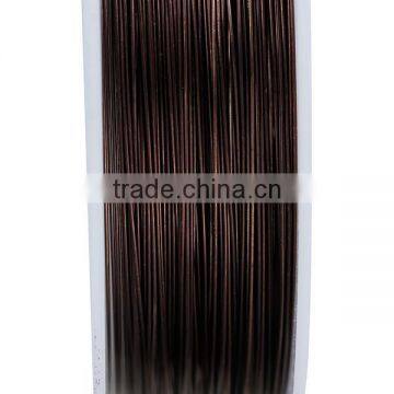 Copper Beading Wire Thread Cord Coffee 0.3mm Dia. 2 Rolls photo-2