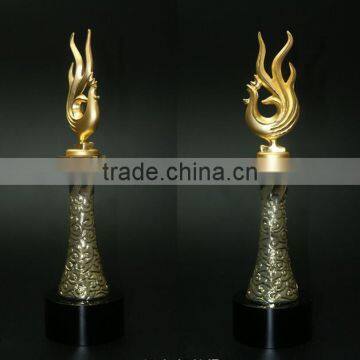 2017 New Design Gold Plated Chanticleer Trophy Business Gift photo-4