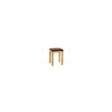 Comfortable Ash Wood Furniture , Comfortable Square Upholstered Stool