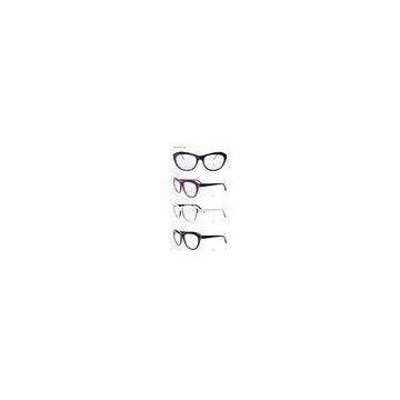 Black / White Acetate Optical Frames And Classic Optical Frames , Demo Lens