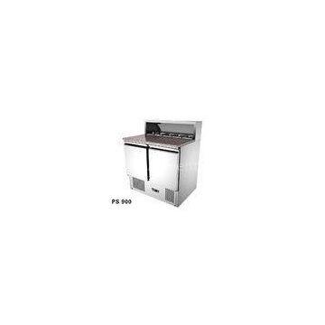 Energy Saving Open Top Saladette Counter Fridge Two Door / Saladette Unit