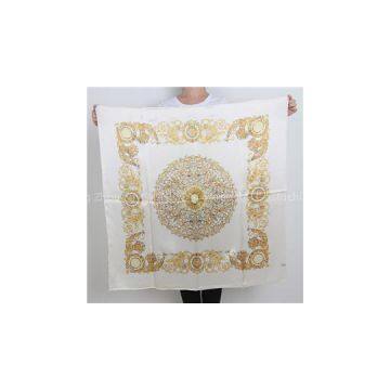 No MOQ Screen Printing Silk Square Scarf Personalize Logo Scarves