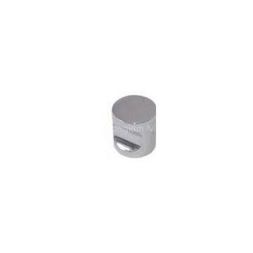 Cylindrical stainless steel cupboard knob