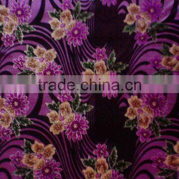100%polyester printed KS velvet