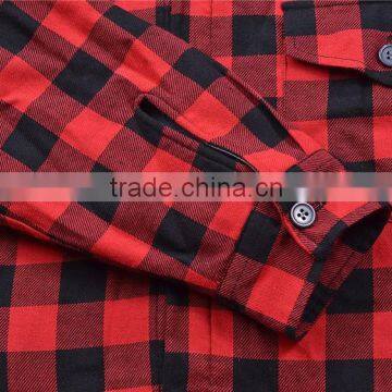 Winter and Autumn Fashion New Style 100%cotton Long Sleeve Mens Plaid Shirt photo-4