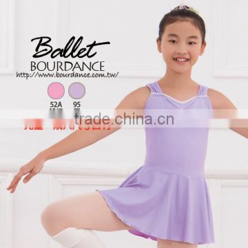 Ballet children front pinch tank skirted leotards