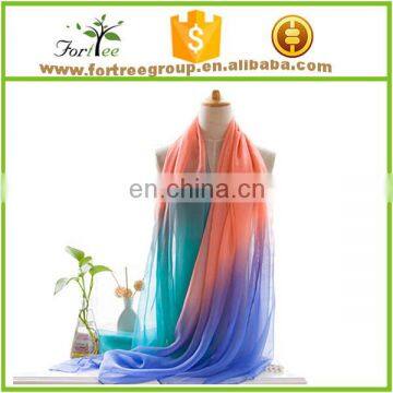 Cheap custom sublimation printed long summer pashmina ladies fashion scarves