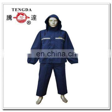 hi vis polyester anti static raincoat