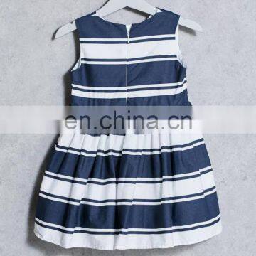 China Supplier Wholesale Fashion Kids V-Neck Sleeveless Baby Dress For Children Girl photo-5