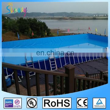 2016 High quality adult kids metal frame inflatable swimming pool