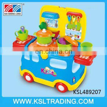 Hot sale good design vehicle kitchen toy set for children