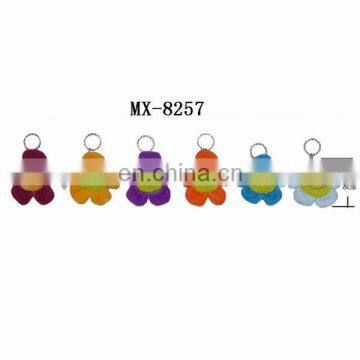 Nice ! 6 Color Plush Flower Key Chains ! BEST PRICE!