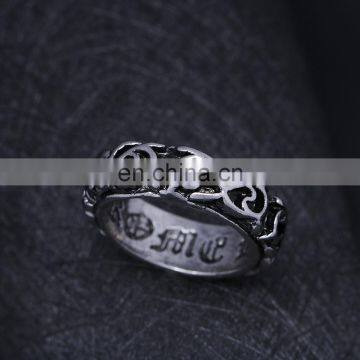 Personality Jewelry men ring Varnish Unique Symbol Rings Stainless Steel ring