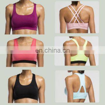 sexy model bra yoga wear fitness tops custom blank bulk sports bras