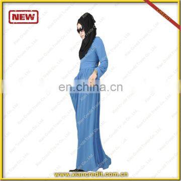 Latest new islamic clothing wholesale Muslim Long Sleeve Maxi Dress