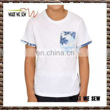 wholesale cheap high quality plain white t shirt 100% cotton slim fit t-shirt for men