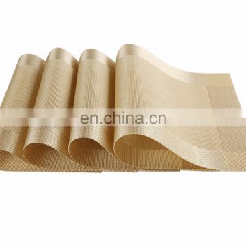 PVC Placemats for Dining Table Heat Insulation Stain-resistant Woven Vinyl Kitchen Placemat Simple Style Christmas Placemats Vin