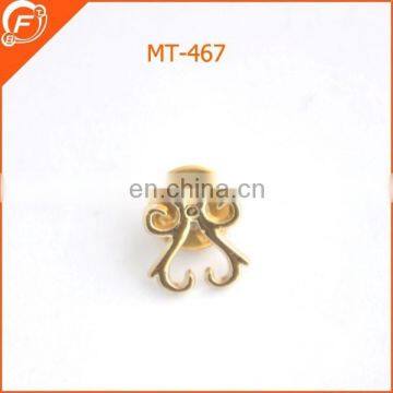 fashion gold metal brooch decorative for suit