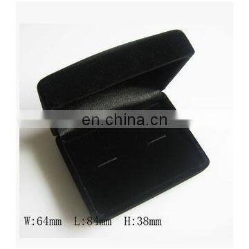 wholesale custom logo velvet black cufflink box