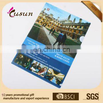 clear pp material custom logo printed sheet protector folder