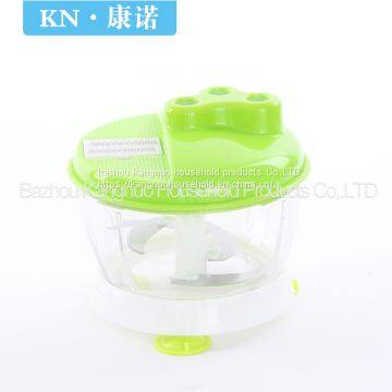 Manual Vegetable Slicer, Spiral Cutter, Dual Slicing Sizes, Stainless Steel Blades