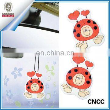 Cartoon hanging car paper air frshener for decoration