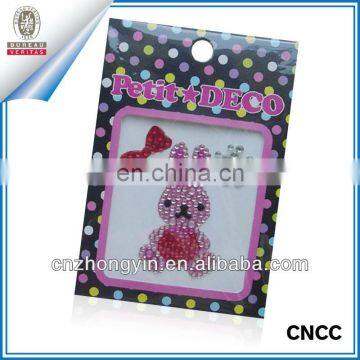 Eco-friendly Shinny rhinestone sticker for phone (ZY4-055)