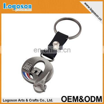 Custom New Arrival Promotional Fashion Paris souvenir Metal Keychain