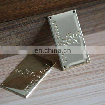 Newly Design Promotional Customized Gold Metal Label