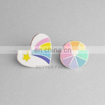 Custom lapel love pins metal hard enamel pin badges