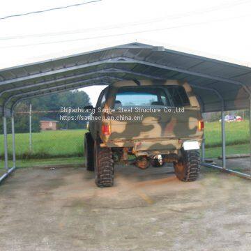 6x6x3m High Strength galvanized metal frame steel carport truck cover shed