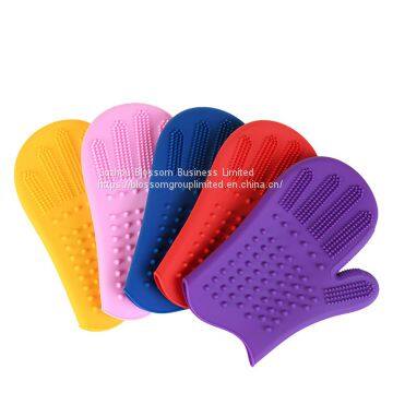 Silicone Pet Grooming Glove photo-2
