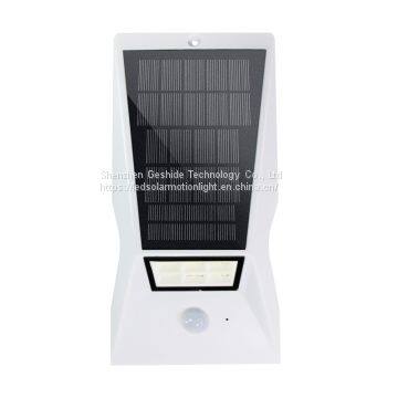 PIR Motion Sensor Modern Garden Gate Lamp Solar Charging Outdoor LED Lighting